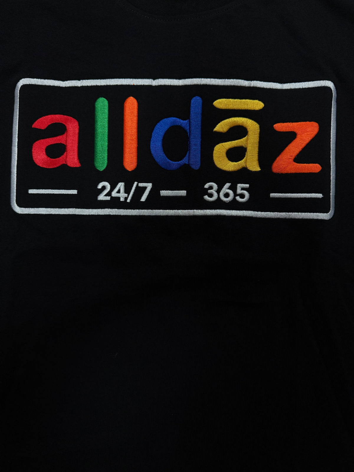 Long Sleeve Multi Color Embroidery Tee