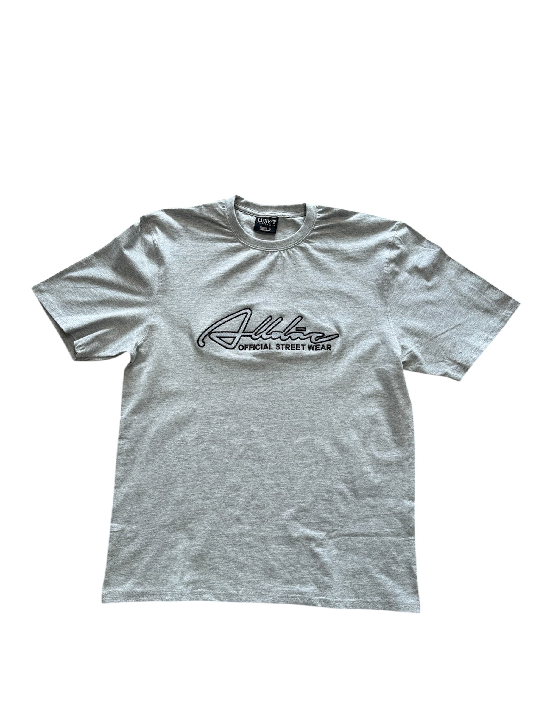 Alldaz Cursive Embroidery T -Shirt