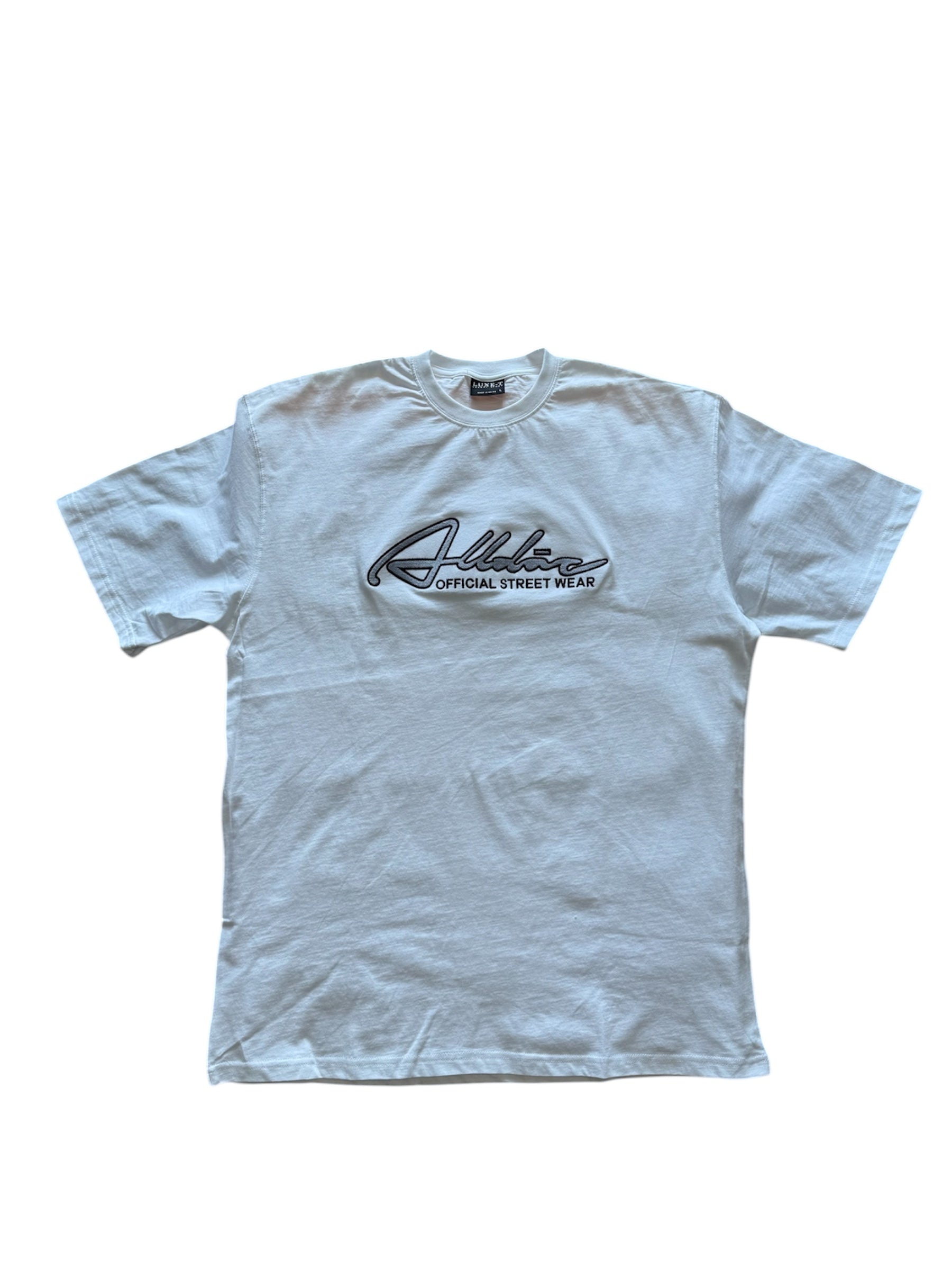 Alldaz Cursive Embroidery T -Shirt