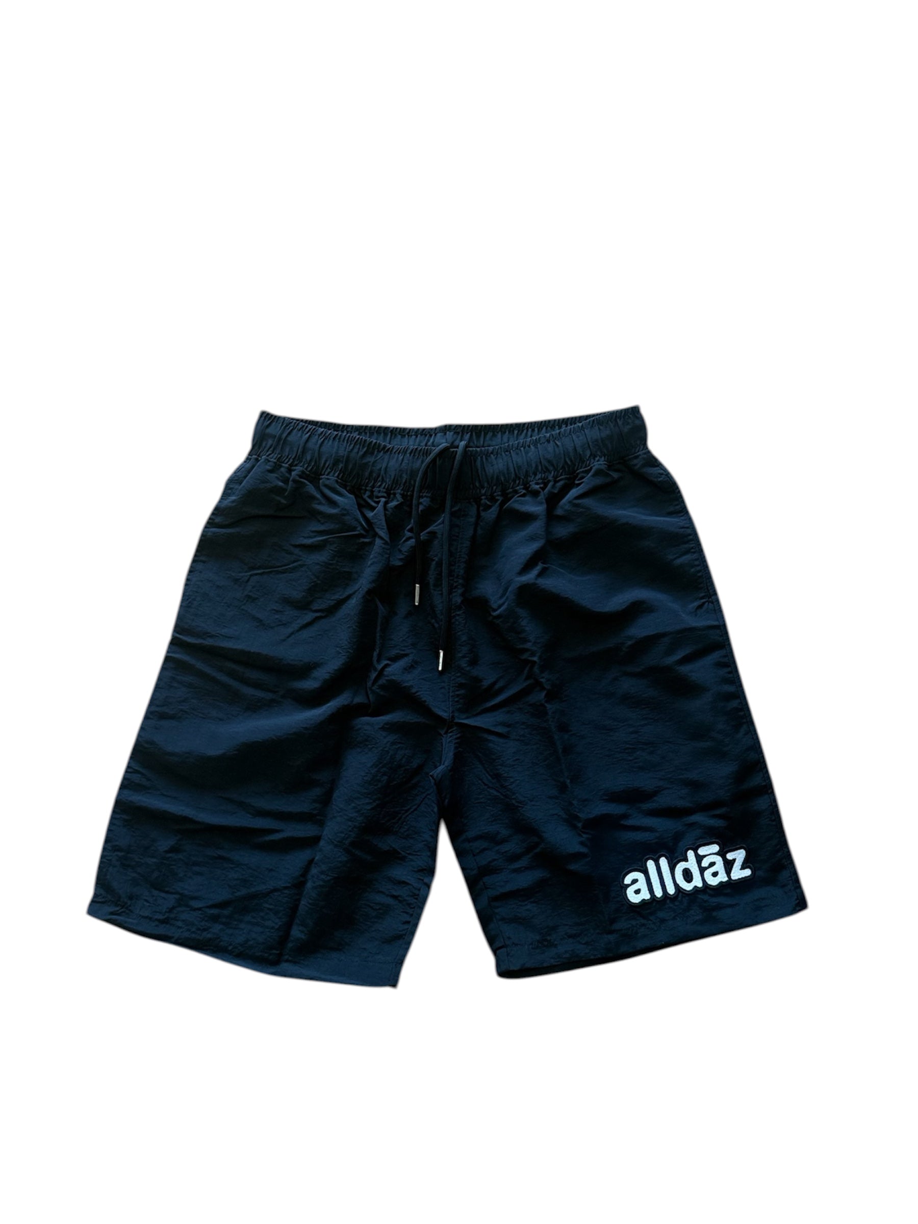 Nylon Embroidered Shorts - B&W