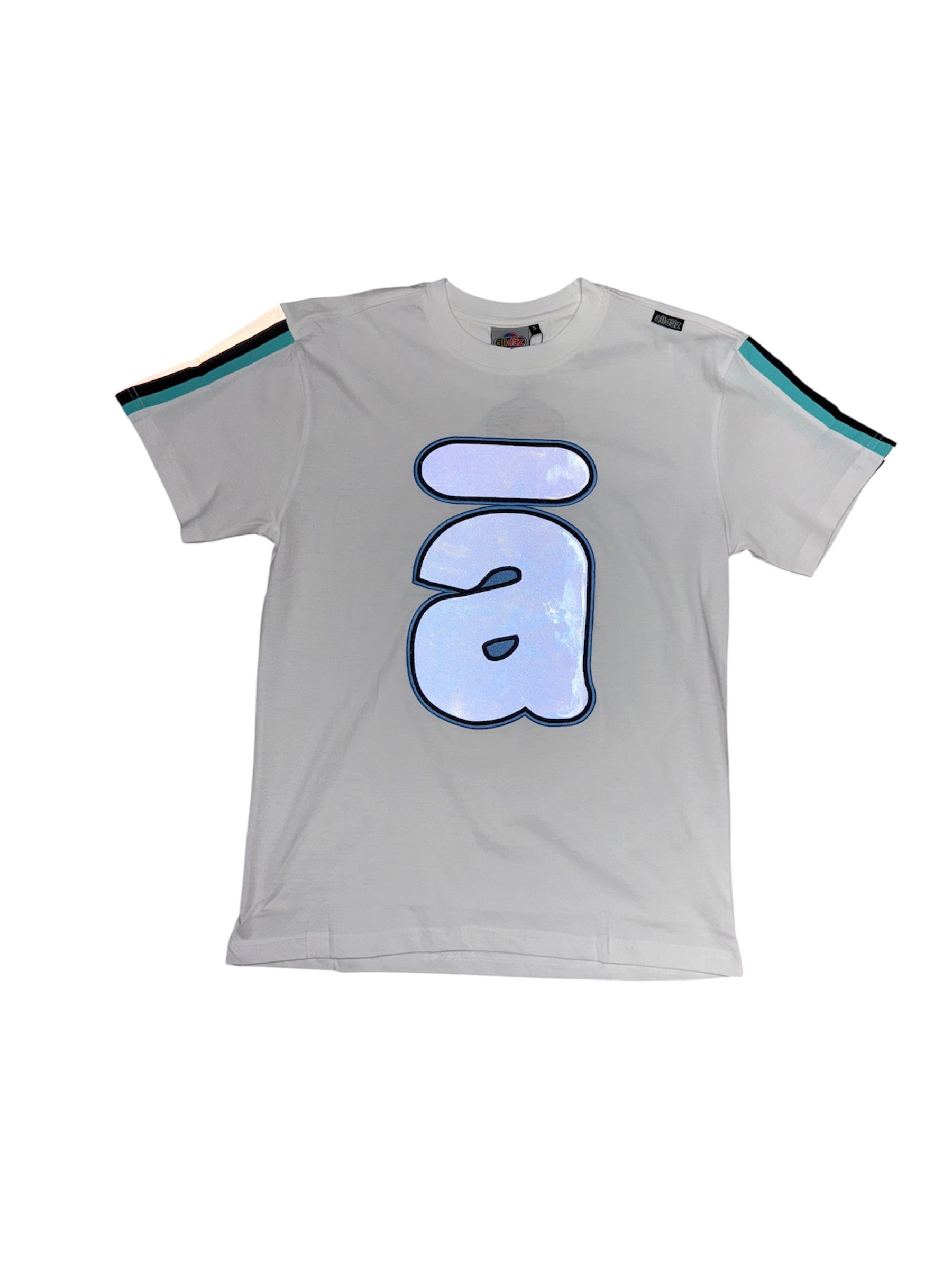 Reflective A Design T-Shirt - Turquoise Blue
