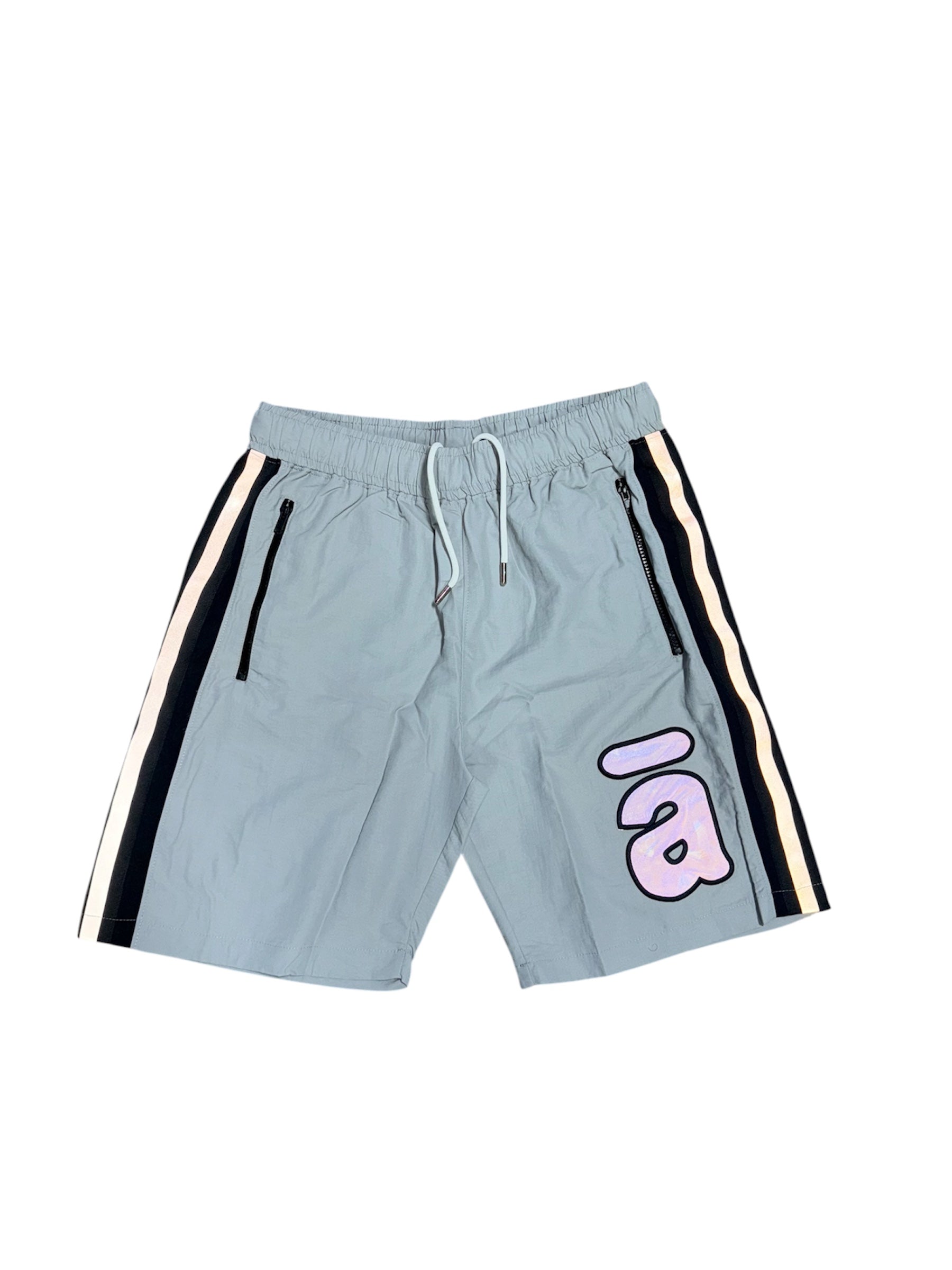 Nylon Reflective A Shorts - Grey