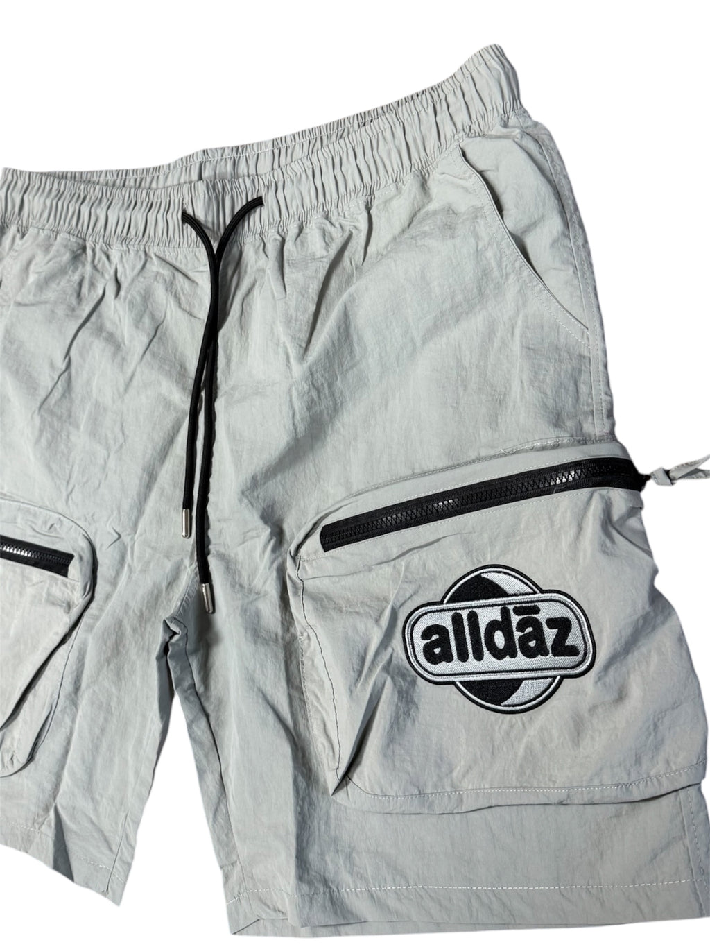 Nylon Cargo Pocket Shorts
