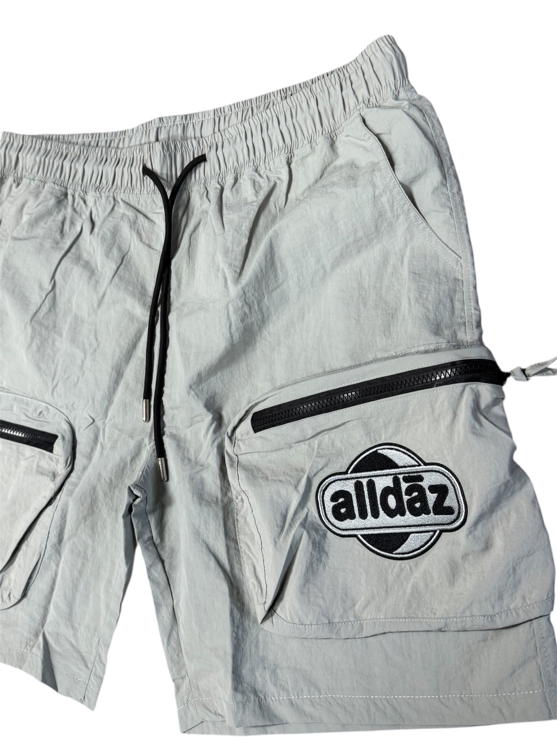 Nylon Cargo Pocket Shorts
