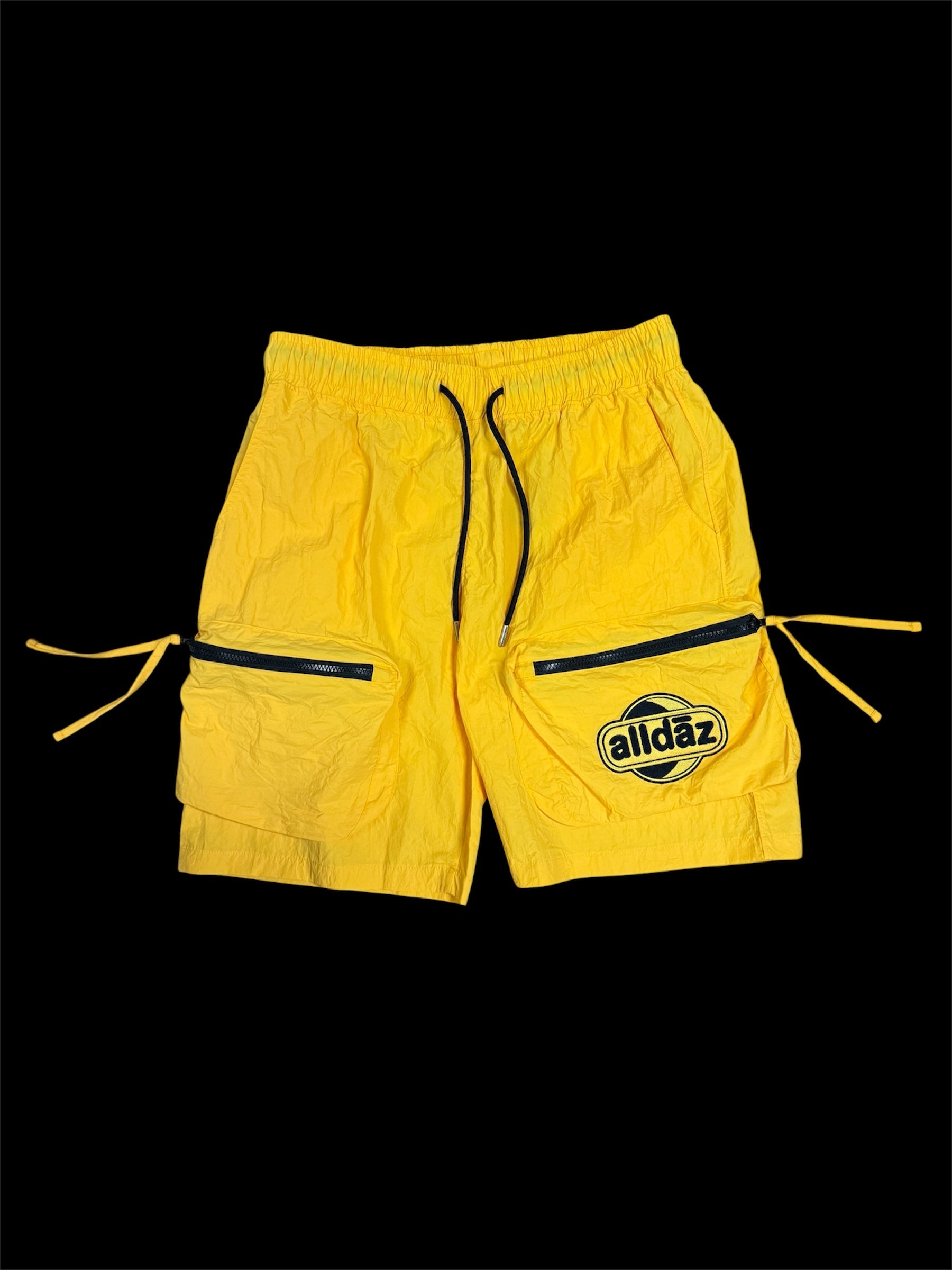 Nylon Cargo Pocket Shorts