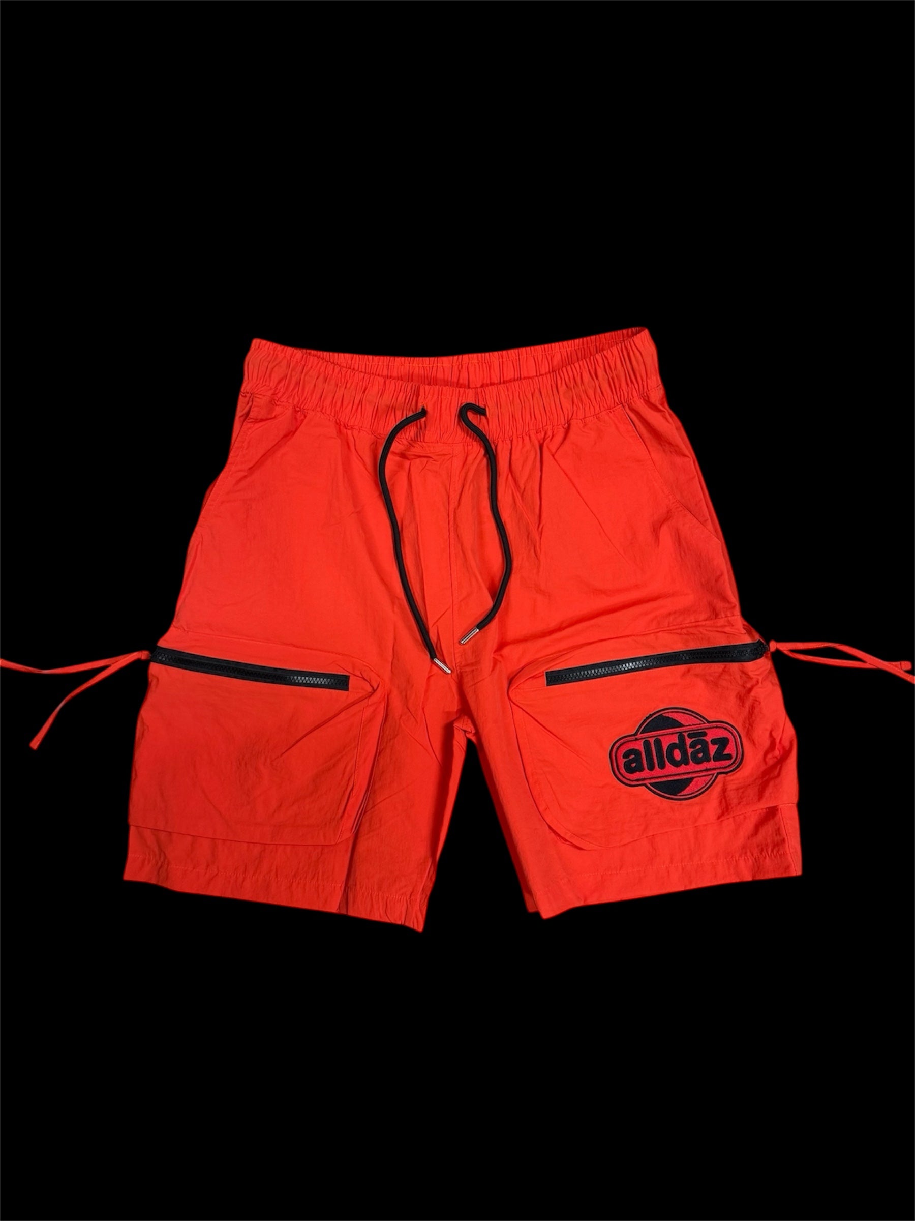 Nylon Cargo Pocket Shorts