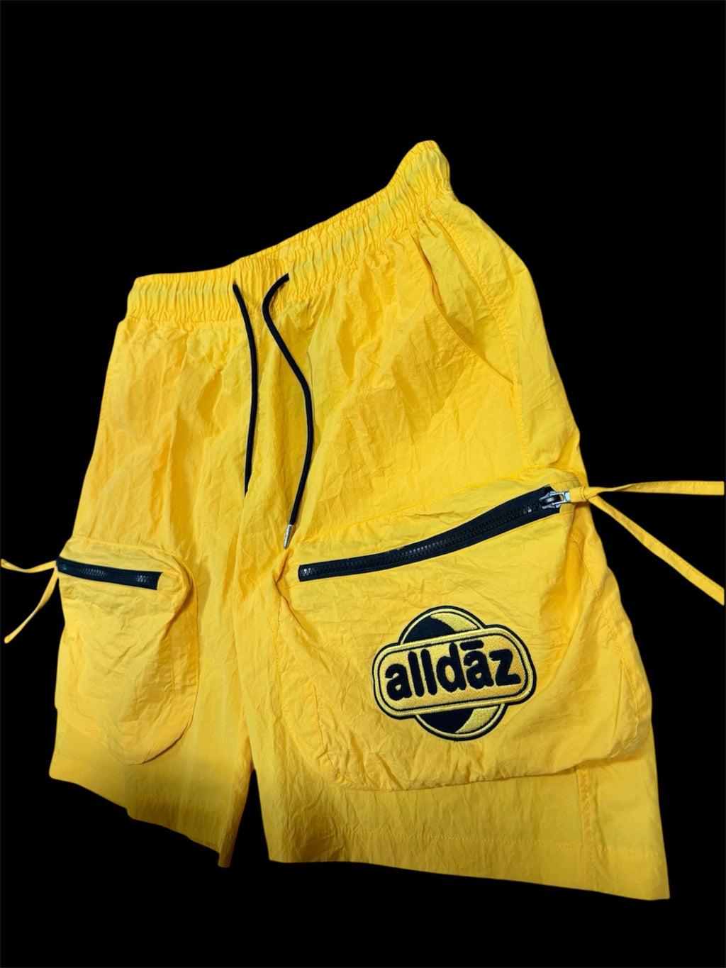 Nylon Cargo Pocket Shorts
