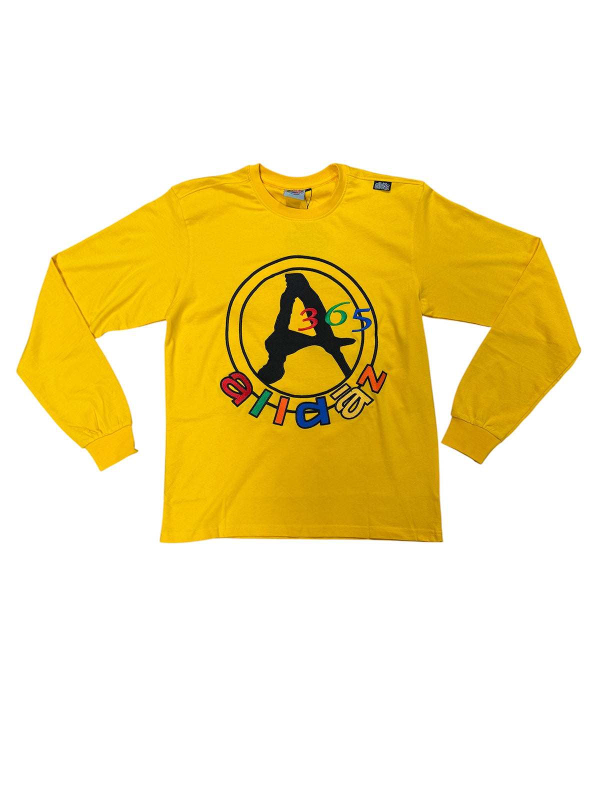 Long Sleeve A Embroidery Tee