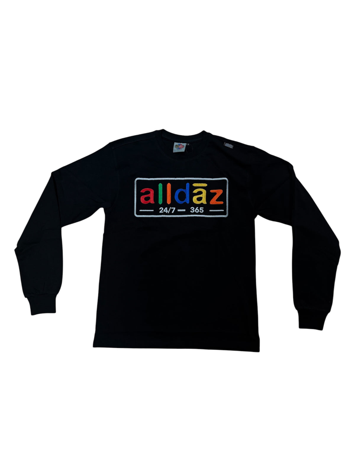 Long Sleeve Multi Color Embroidery Tee